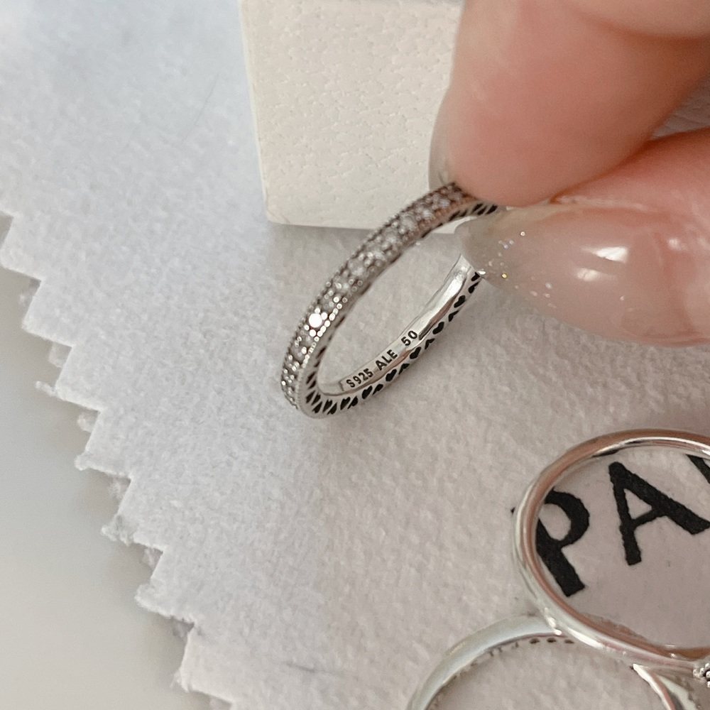 PANDORA RINGS 3 PIECES SET - Picture 3 of 6